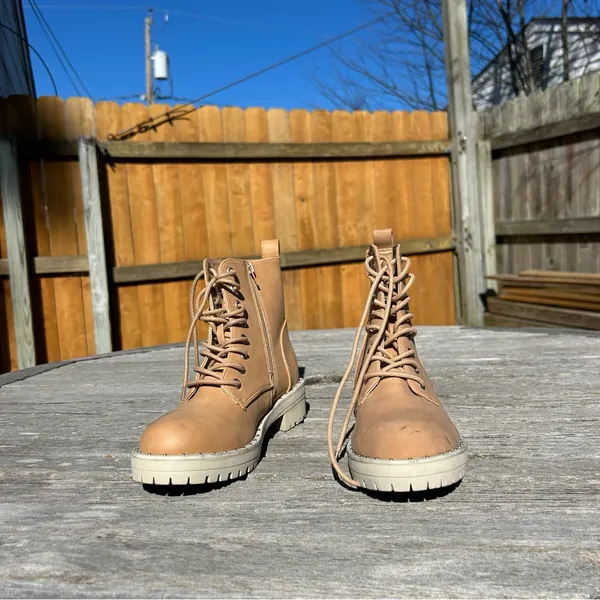 DV BY DOLCE VITA Opalus Womens Zipper Lace Up Combat‎ Boots size 7 - Image 3