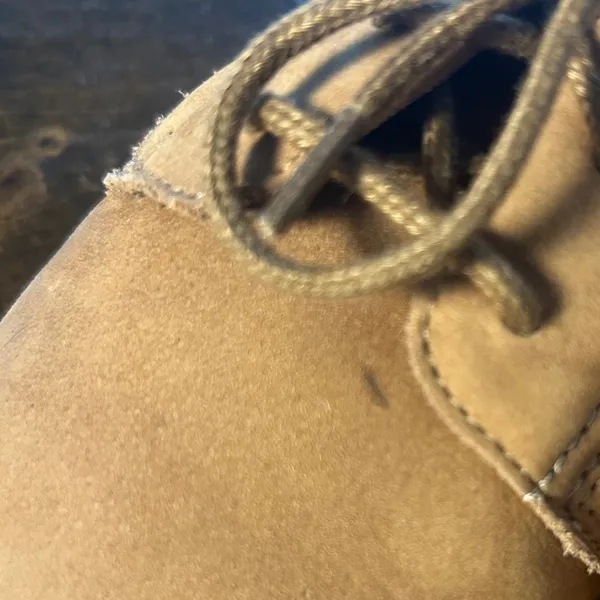 Dr. Scholls Donna Oxford Shoes 7W Tan Lace Up Nubuck Comfort Preppy Academia - Image 10
