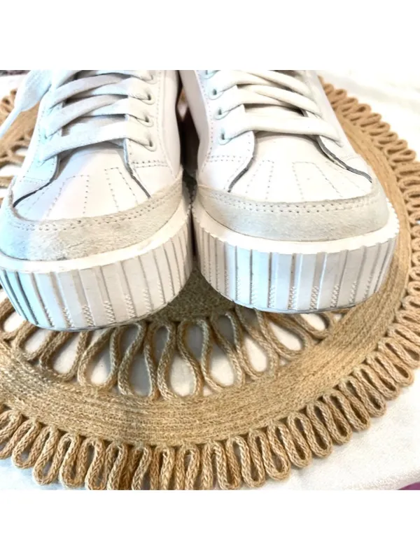 Sorel Ona Ave Low Sneakers Size 6.5 Sea Salt Bleached Ceramic Waterproof - Image 6