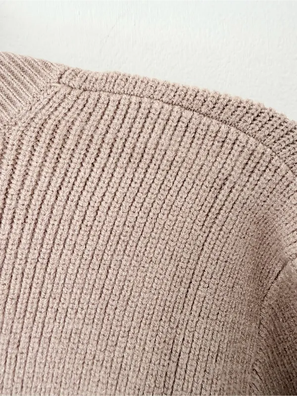 Figs NWTs Tan Knit Ribbed Loungewear Sweater size XL - Image 7