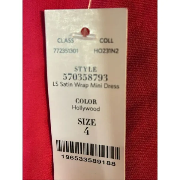 White House Black Market Women Waist Wrap Dress Hollywood Sz 4 nwt (0443) - Image 9