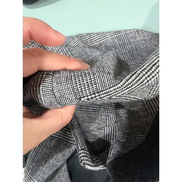 Isabel Marant Etoile Kice Plaid Blazer Grey Wool Blend Minimalist Capsule Sz 38 - Image 9