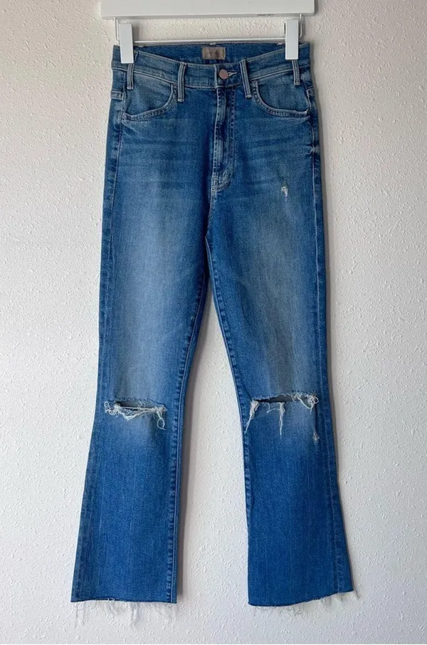 MOTHER The Hustler Ankle Fray Jeans Understudy NWT Size 25 - Image 4