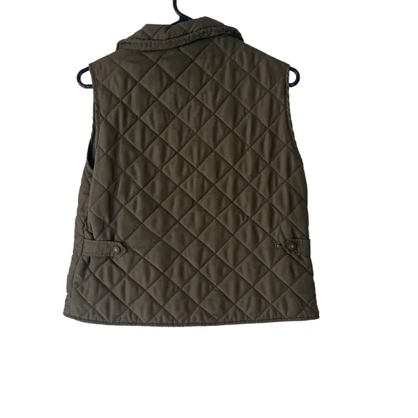 Cabela's Women's Size‎ Small Green Quilted Outdoor Hunting Vest - Image 5