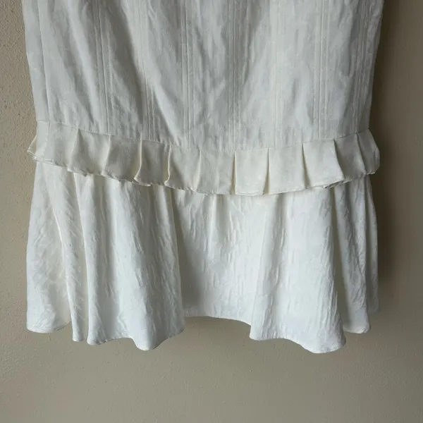 Antonio Melani White Sofia Strapless Midi Dress Size 8 - Image 9