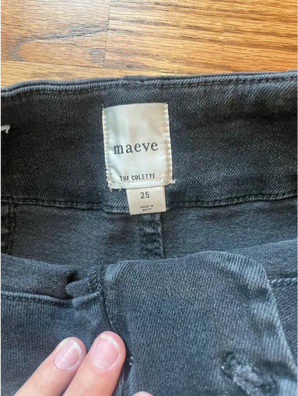 Anthropologie Maeve Colette High-Rise Wide-Leg Cropped Jeans - Image 3
