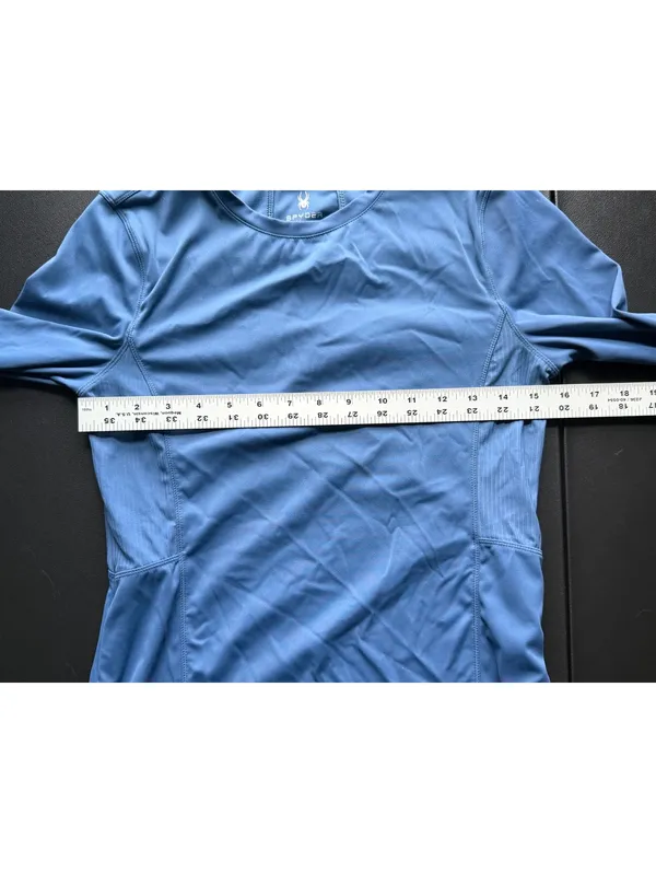 Spyder Active Women's Long Sleeve Performance Shirt Size Small Blue - Image 5