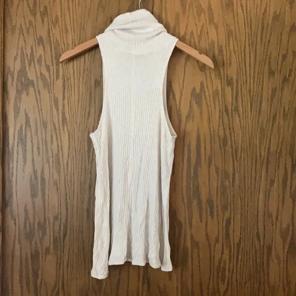 We the free sleeveless racer back turtleneck ribbed‎ top - Image 2