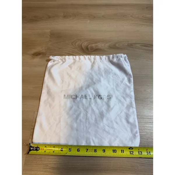 Michael Kors Dust Bag White OS Unisex Drawstring Satin Storage Accessory - Image 3