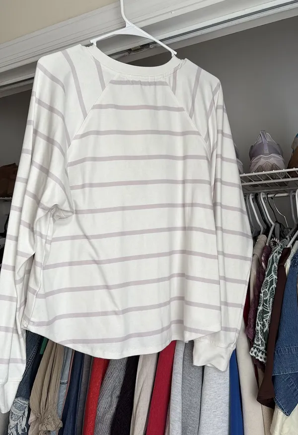 Striped sweater White Size M - Image 2