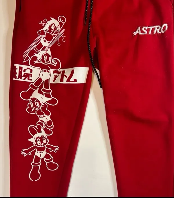 Astro Boy Sweatpants Red - Image 2