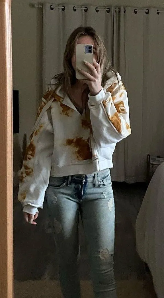 Urban Outfitters Tie Die Cropped Hoodie - Image 7