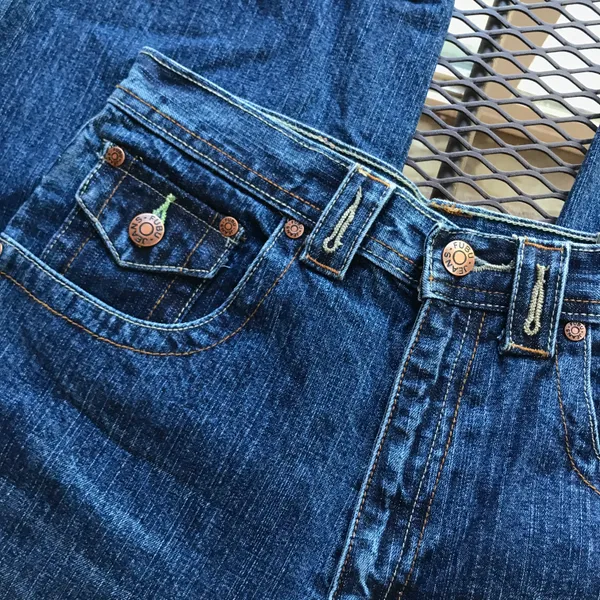 Amazing Y2k Nwt Blue Dark Wash Fubu Embroidered Denim Jeans - Image 7