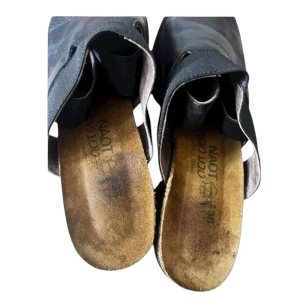 Naot Brown Leather Women Shoes Size EU 38 (US 7.5) Pumps Slip - Image 8