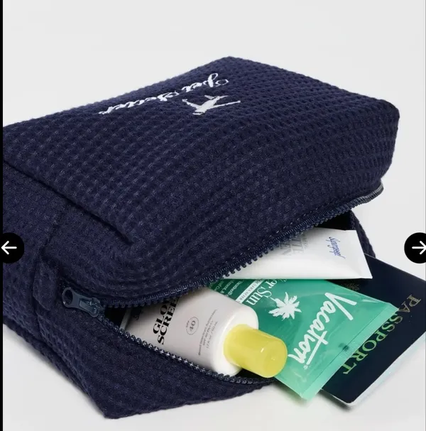 Abbode Jet Setter Waffle Pouch Blue - Image 3