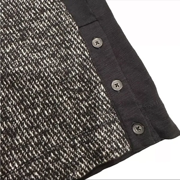 C Madewell Black & White Raglán Wool Tweed Woman Shirt Blouse Size Small - Image 4