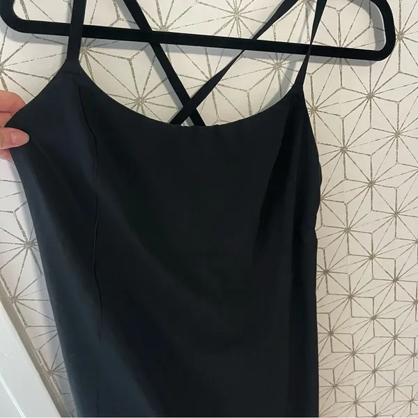 Aerie Offline Exercise Dress Black Cross Back - Image 5