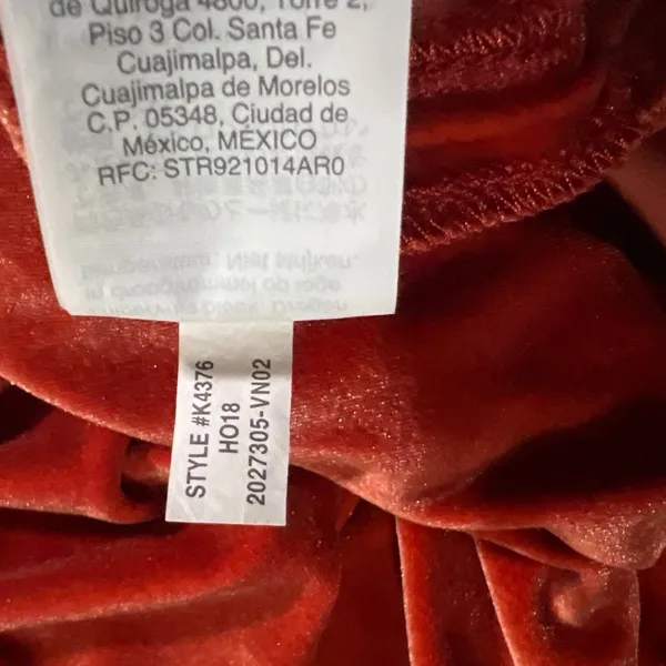 Madewell Velvet Top Womens Medium‎ Burnt Orange Short Sleeve Relaxed Fit - Image 6