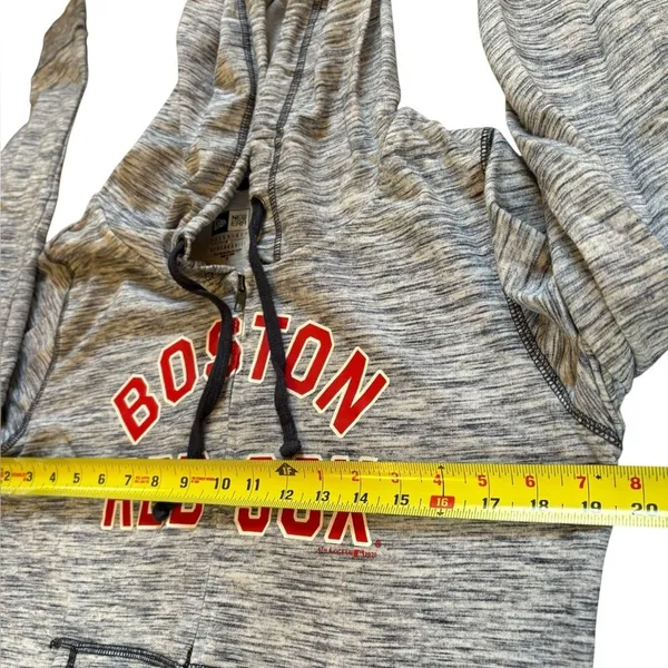Boston Red Sox New Era Space Dye French Terry Full Zip Hoodie Womens Medium - Image 9