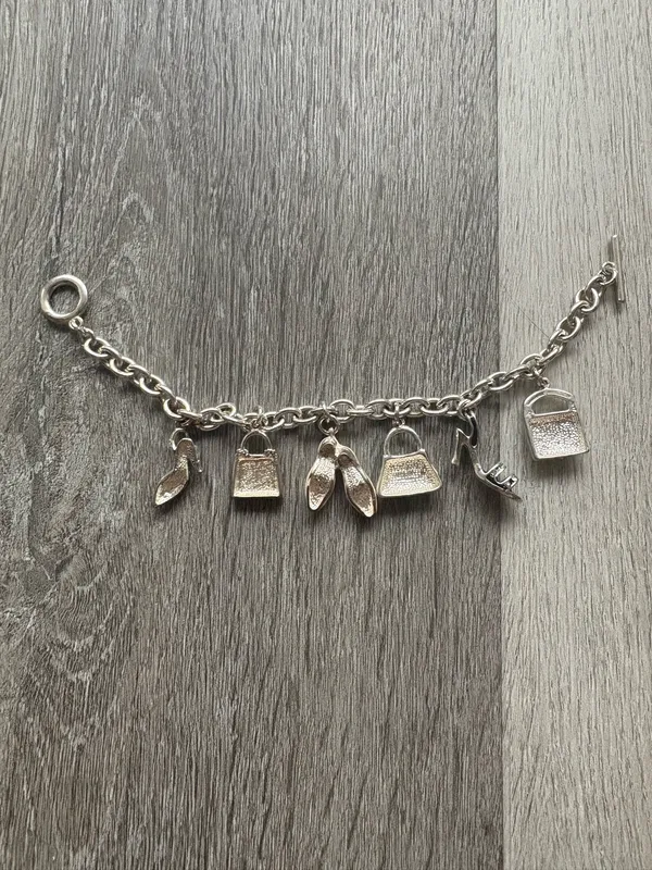 Vintage Silver Charm Bracelet Sterling - Image 2