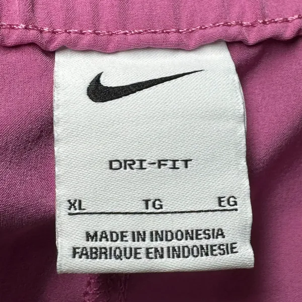 Nike Dri-Fit Button Front Shorts Pink XL - Image 3