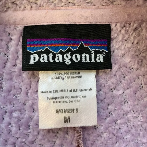 Patagonia Mauve Purple Full Zip Fleece Jacket M - Image 2