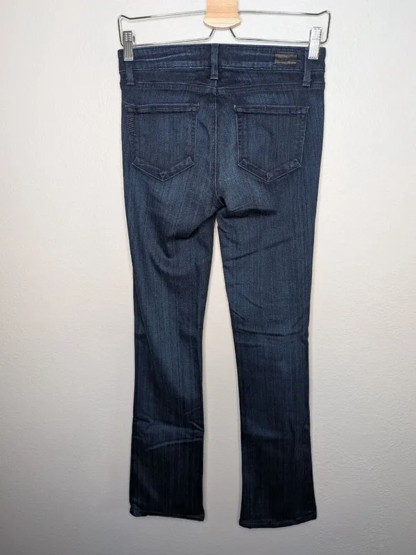 Paige Manhattan Bootcut Dark Wash Womens Jeans Size 26 Inseam 32" - Image 2
