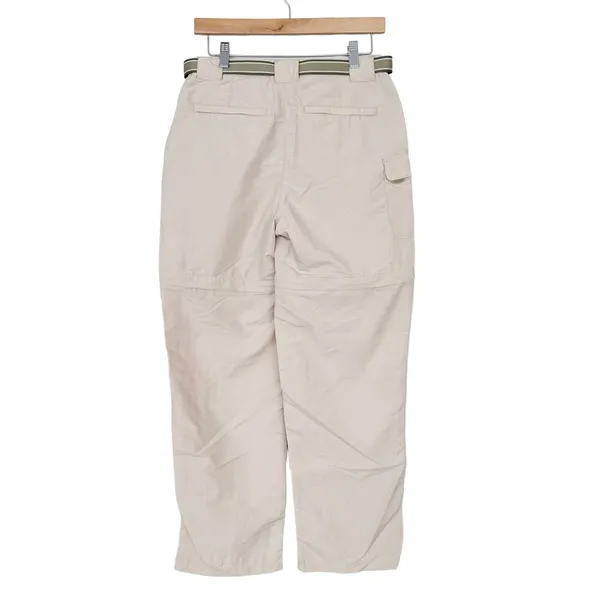 LL Bean Tan Convertible Zip Off Hiking Pants Shorts Sunsmart UPF 50+ Sz S - Image 6