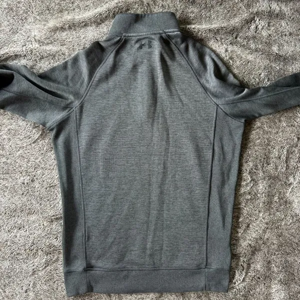 Under Armour 3/4 Zip Unisex Sweatshirt Sz Small - Image 5