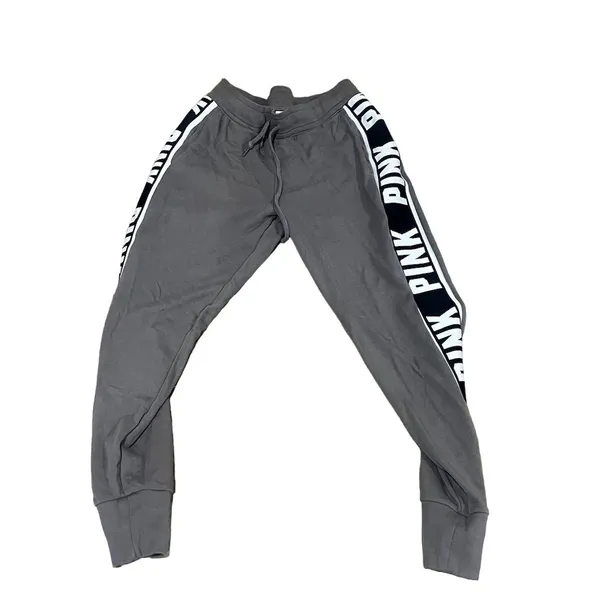 Victoria's Secret PINK Women's Gray Skinny Track Sweatpants Size M - Image 3