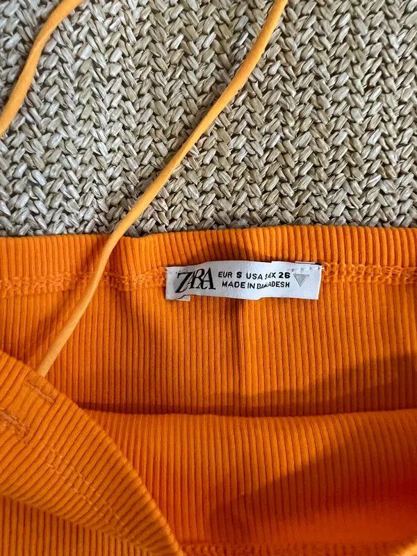 Zara Orange Crop Top - Image 2