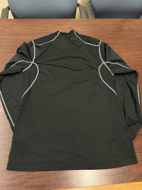 Nike Golf Mens Dri-Fit Black Long Sleeve Athletic Tee Size Medium - Image 2