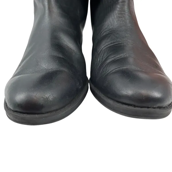 Sam Edelman‎ Black Leather Suede Knee High Boots Size 8M Side Zip - Image 3