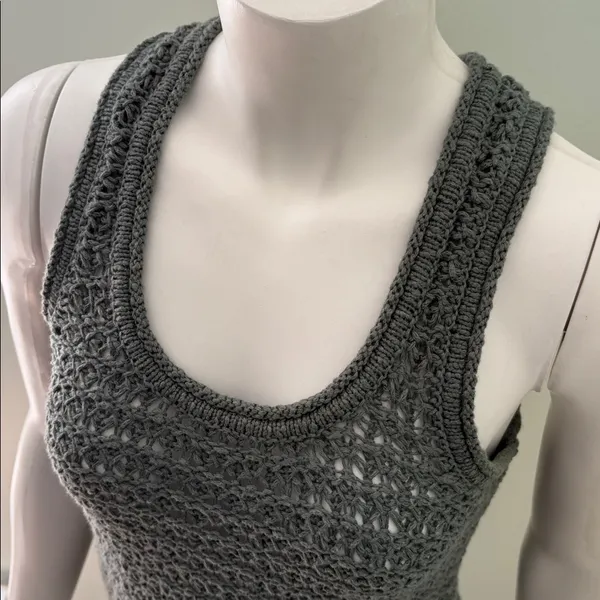 Aerie Knit Crochet Tank Top Small - Image 4