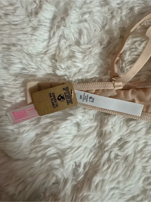 PINK Victoria's Secret Super Push Up Bra in Beige Size 32C - Image 5