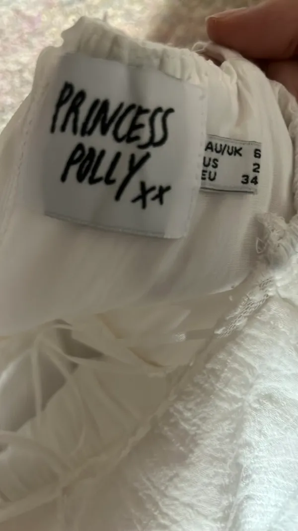 Princess Polly Dress White Mini - Image 2