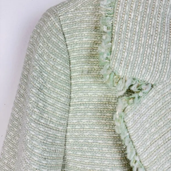 NWT House of Harlow 1960 Pistachio Tweed Spring Jacket - Image 7