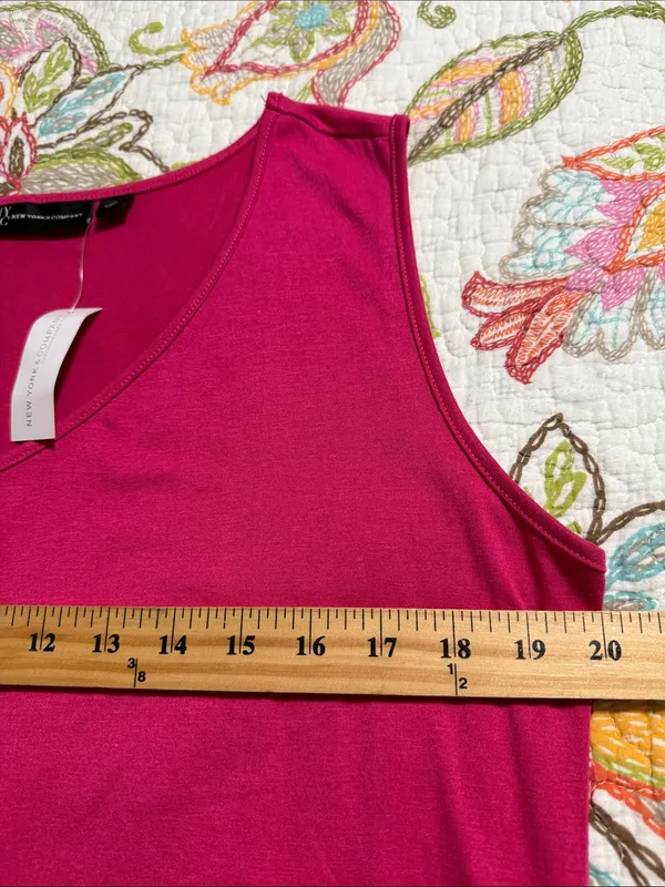 New York & Company women’s size XL pink sleeveless pullover pink top new - Image 4