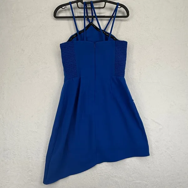 Amanda‎ Uprichard Odean New York Blue Dress Sleeveless Asymmetrical Mini Party S - Image 8