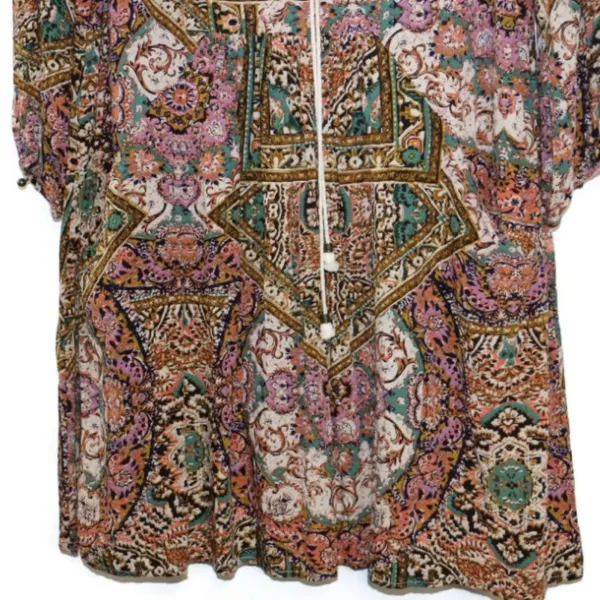 💵 S ENTRO Gypsy Boho Tunic Top Blouse Mini Dress‎ - Image 3