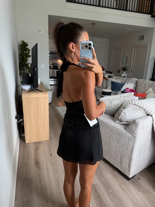 Hello Molly Mini Dress Black - Image 2