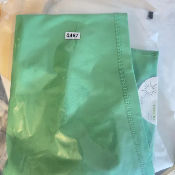 467 | NWT OFFLINE by‎ Aerie The Hugger Bike Shorts XL Green 5" Athleisure - Image 9