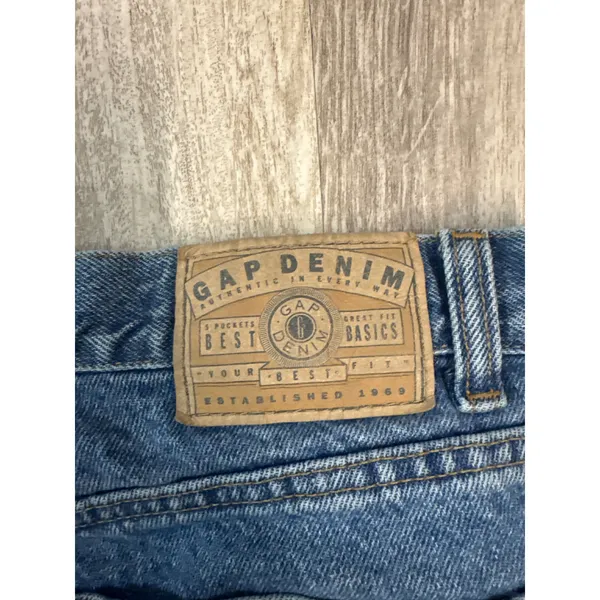 Gap Classic 90s Jeans Women's Size 12‎ Denim High Rise Straight Leg 100% Cotton - Image 9