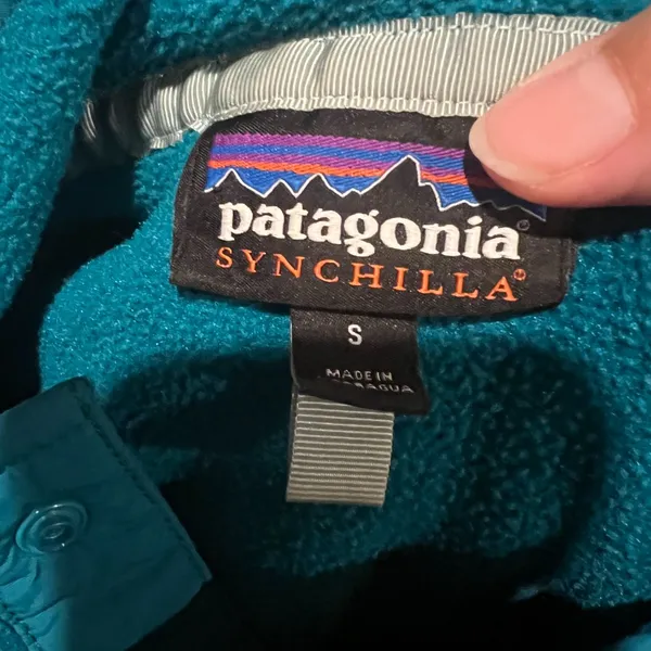 Patagonia Synchilla blue pullover size‎ Small - Image 9