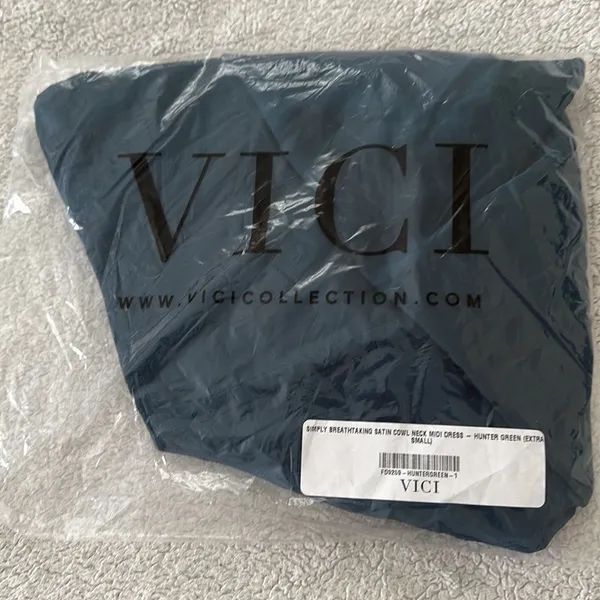 VICI | Simply Breathtaking Satin Cowl Neck Midi Dress - Image 5