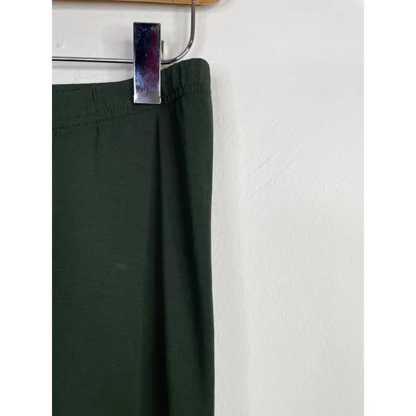 J Jill Pima Cotton Ankle Leggings Deep Olive Fall Winter Pants Neutral S New NWT - Image 4