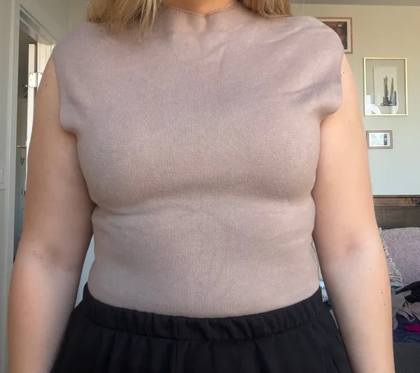 Abercrombie Sleeveless Mock Neck Knit Bodysuit - Image 2
