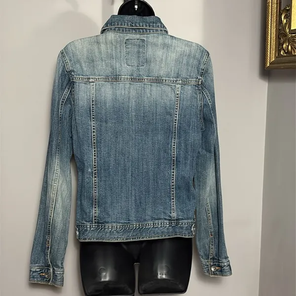 Thre3 Jean Jacket Size Medium Blue - Image 2