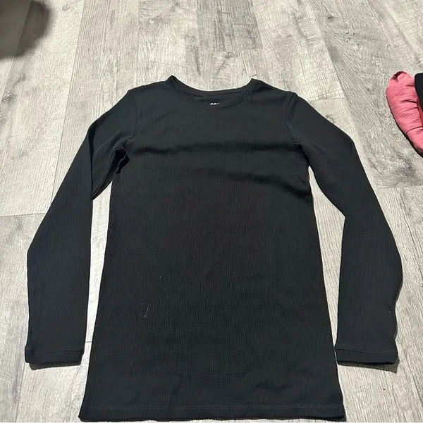 Goodfellow & Co Long Black Top Tee Shirt Women’s layer basic essential fall 2000s bella swan - Image 2