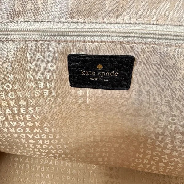 Kate Spade Crossbody Handbag Leather Tote Black Satchel Shoulder Bag Purse - Image 7